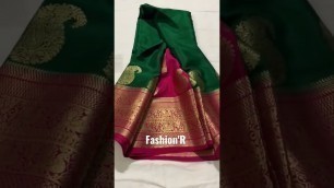 'Pure Mysore crepe silk saree #shorts #saree #fashionr'