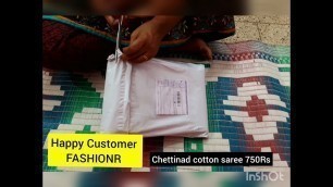 'Happy customer ❤️ Chettinad cotton saree Fashion\'R'