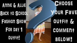 'Back To School Fashion Show - What To Wear On 1st Day (Choose Your Fave Dress!)'