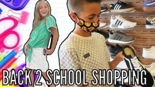 'Back to School Shopping for 4 Kids! / New School Outfits for Everyone!'