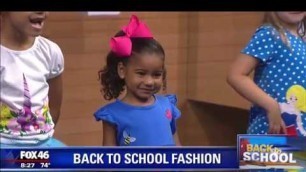 'Queen City Princess on Good Day Charlotte for Back to School fashion show!'