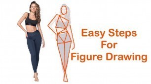'Figure Drawing | Easy Steps | Fashion Sketches |Tutorial how to sketch'