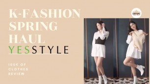 '[ENG-ITA] €100 of YESSTYLE Spring K-Fashion | Try-On HAUL [NWYK]'